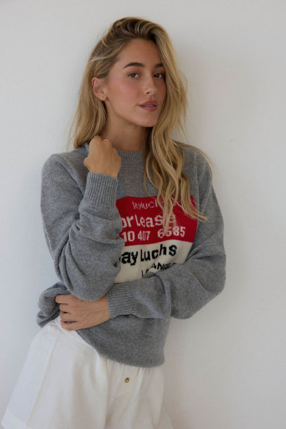 GUEST IN RESIDENCE CASHMERE SWEATER - GRAY