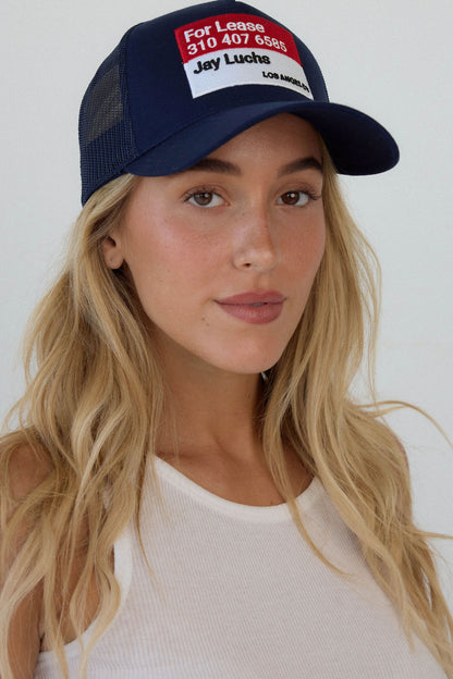 JAY LUCHS FOR LEASE TRUCKER HAT
