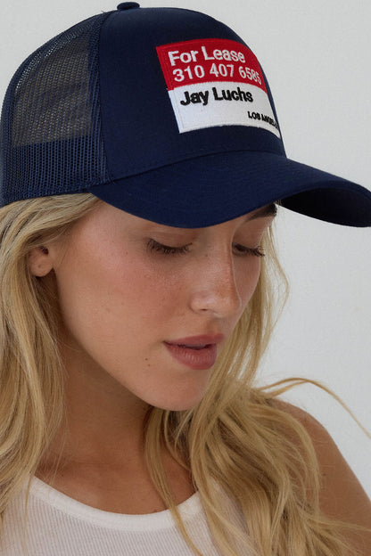JAY LUCHS FOR LEASE TRUCKER HAT
